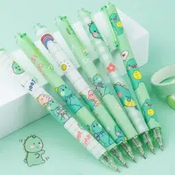 Lot 4 stylos Kawaii vert